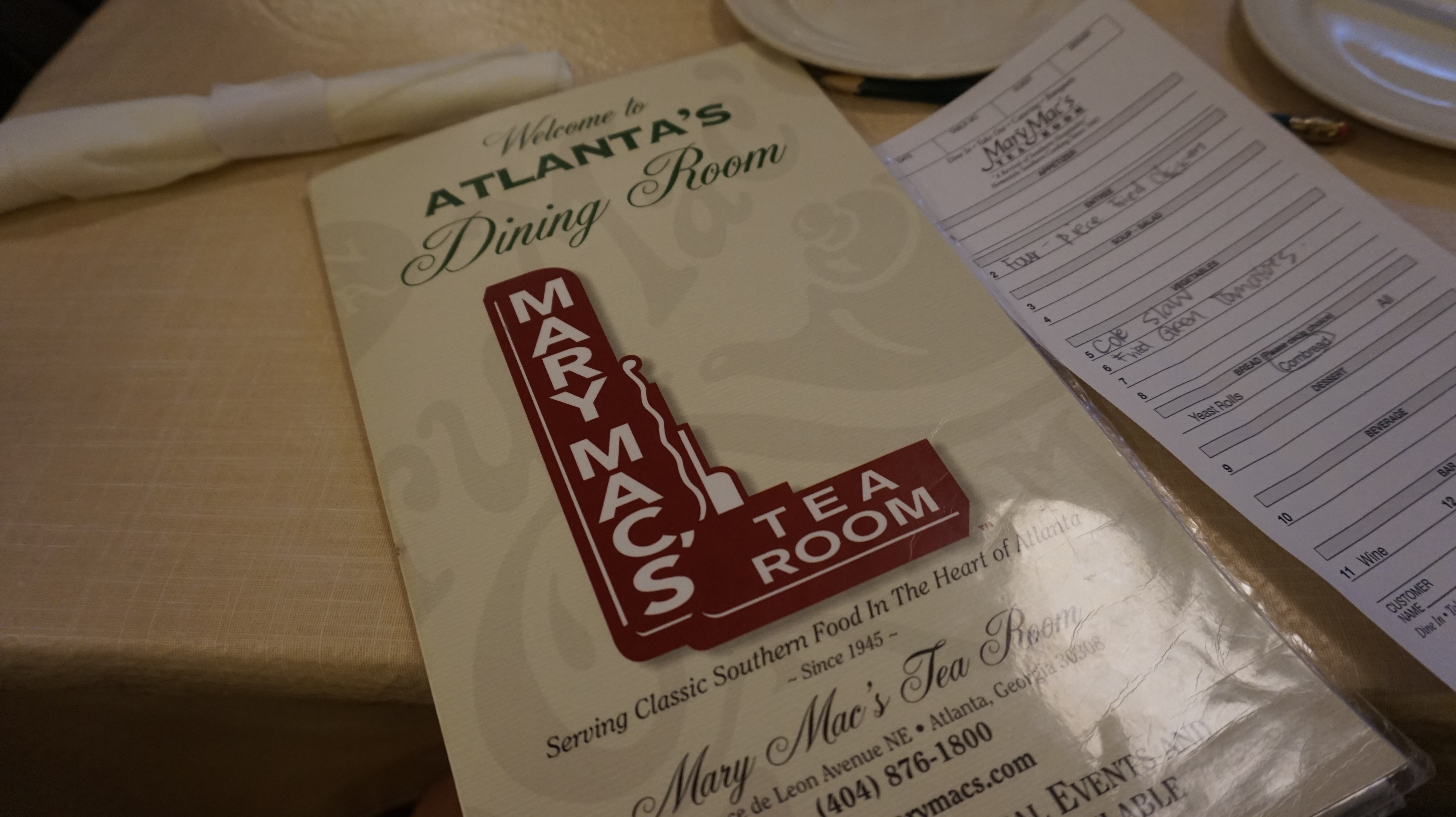 Mary Mac’s Tea Room – Atlanta, GA
